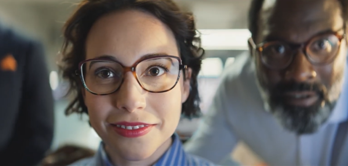 Finance analyst reviewing data in Anaplan AI-powered financial planning commercial