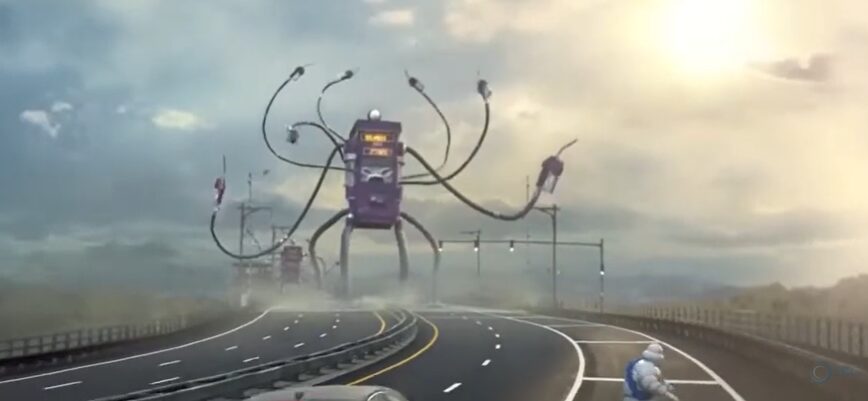 Robotic monster for xerox commercial