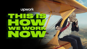 Upwork’s 'This Is How We Work Now – Director’s Cut,' a Top B2B Video Ad of 2023 showcasing remote work creativity.